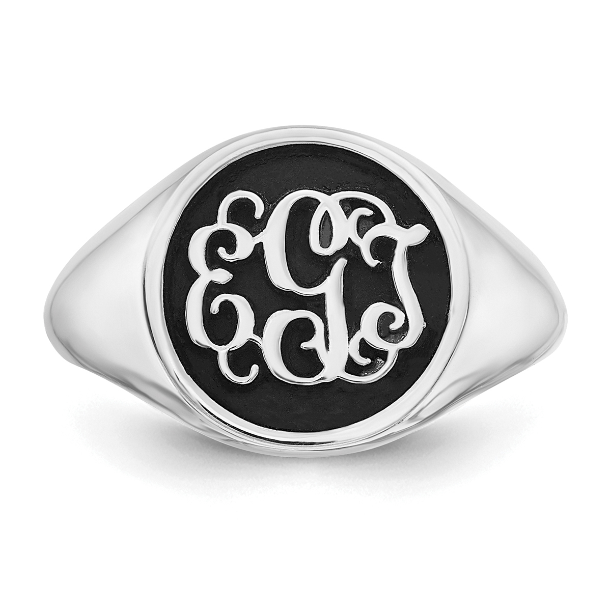 Personalized Vintage-inspired Monogram Ring