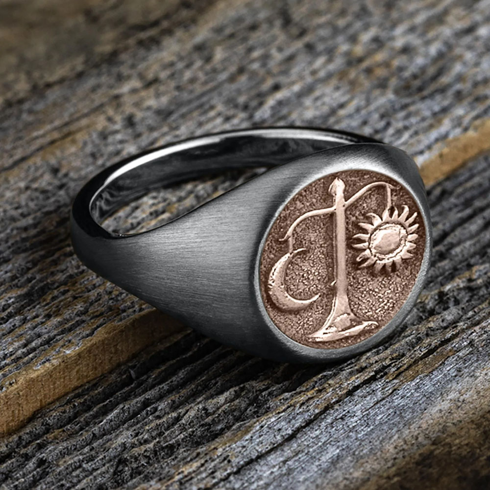 The Libra - Customizable Signet Ring