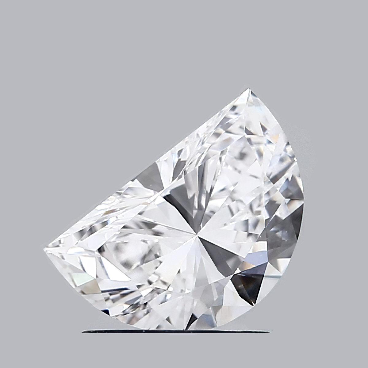 1.17 Carat Half Moon Diamond, D, VVS2
