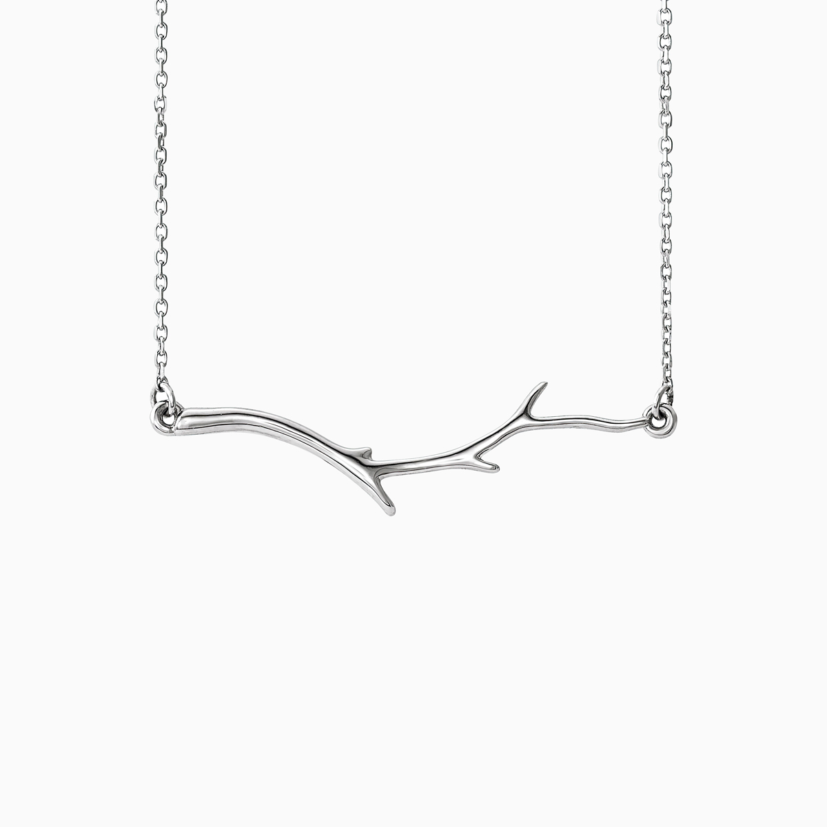 Twig Necklace, 18 inches, 14k Gold