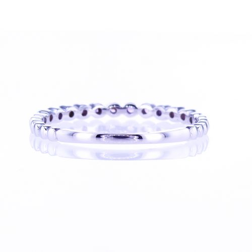 Floating Natural Amethyst Band Ring