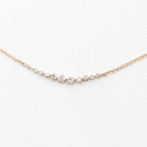 Petite Diamond Curve Necklace