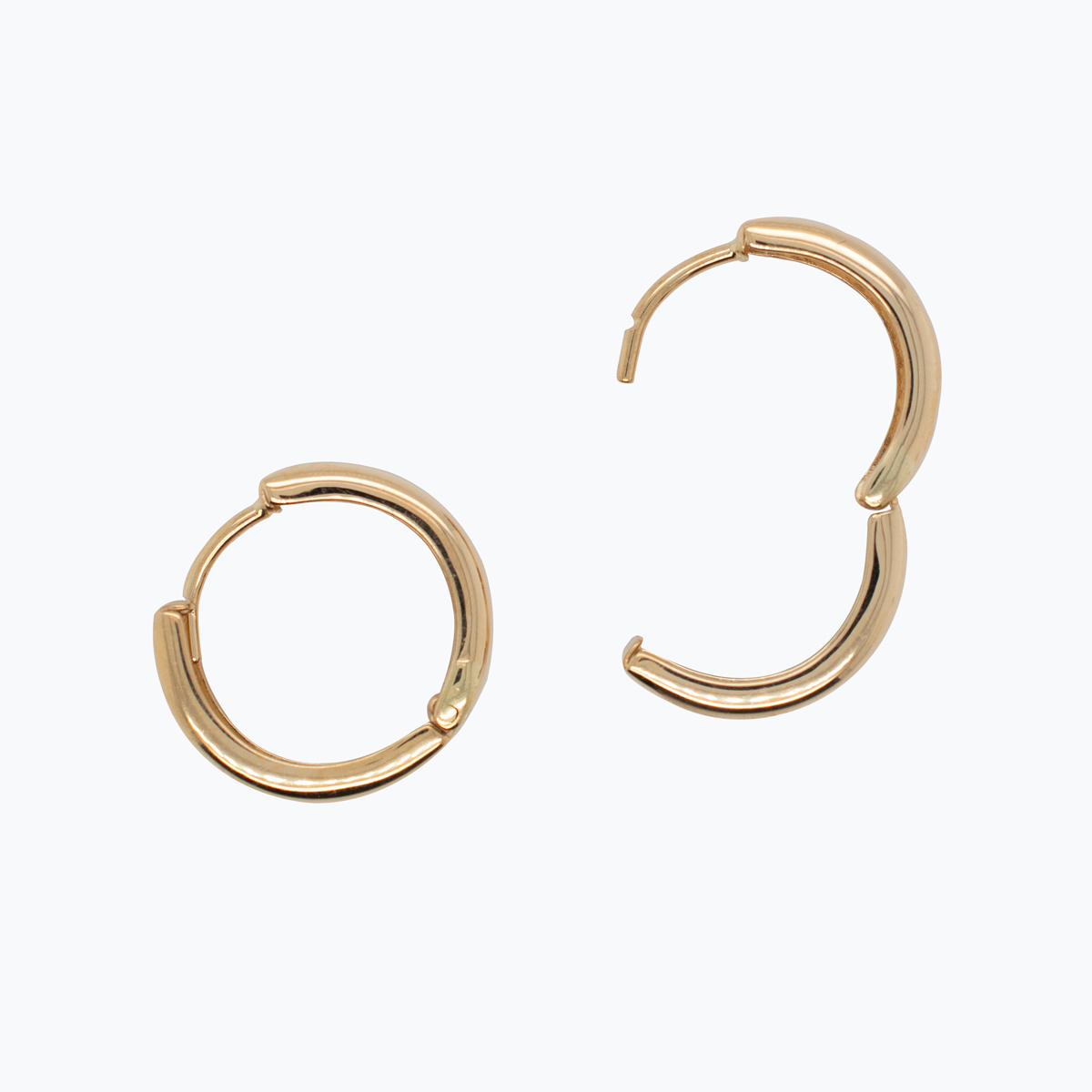 Hong Kong Huggie Hoop  Earrings