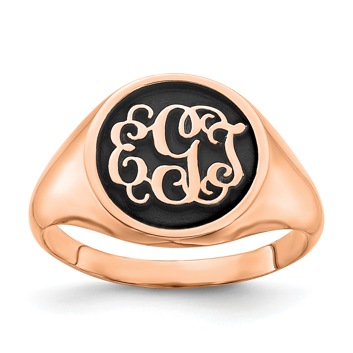 Personalized Vintage-inspired Monogram Ring