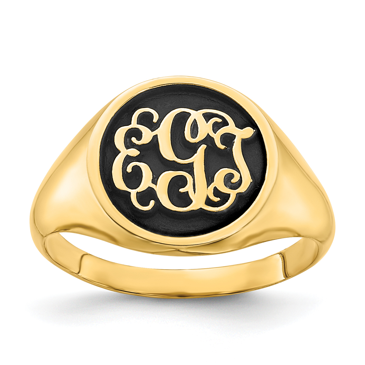 Personalized Vintage-inspired Monogram Ring
