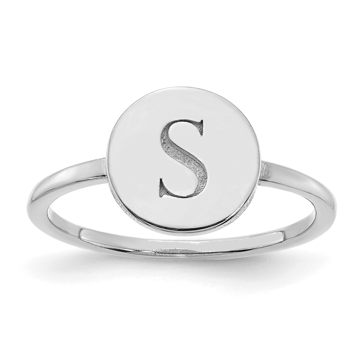 Circle initial ring sale