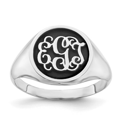 Personalized Vintage-inspired Monogram Ring