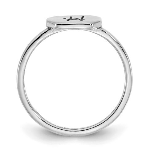 Octagonal Monogram Signet Ring
