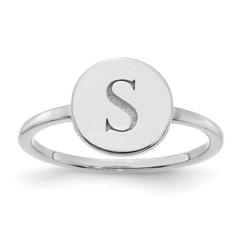 Circle Monogram Signet Ring