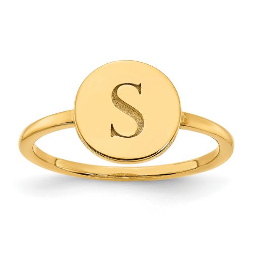 Sterling Silver Monogram Oval Signet Ring | Signals