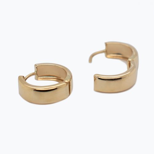 Hong Kong Huggie Hoop  Earrings