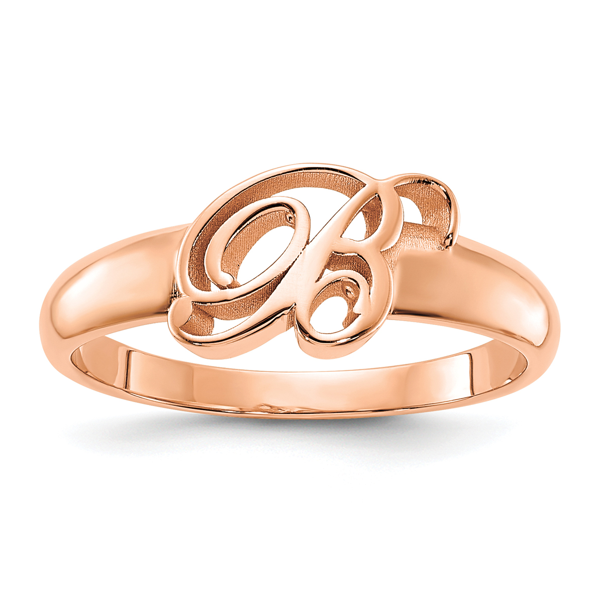 Gold Monogram Band Ring