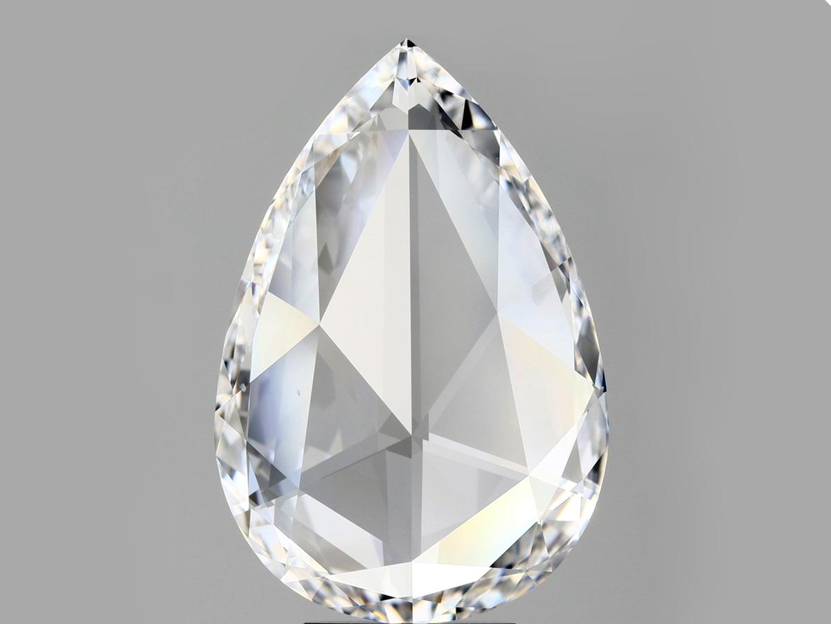 3.63 Carat Rose Cut Diamond, D, VS1