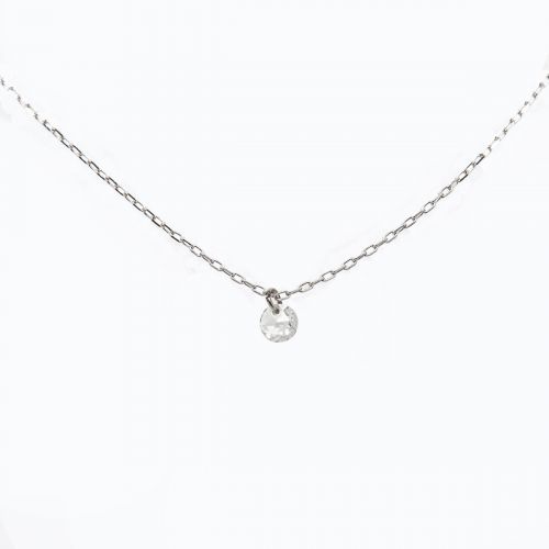 Drilled Rose-cut Diamond Necklace