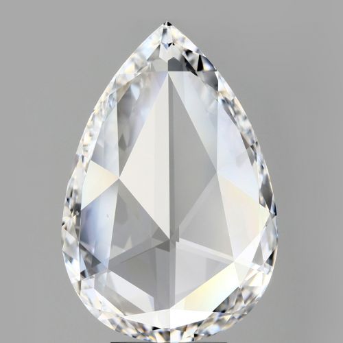 3.63 Carat Rose Cut Diamond, D, VS1