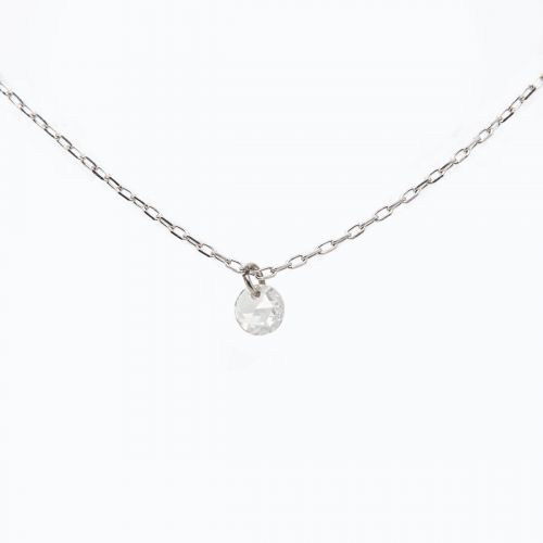 Drilled Rose-cut Diamond Necklace