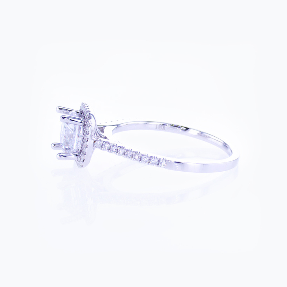 Dino Lonzano Classic Halo Engagement Ring