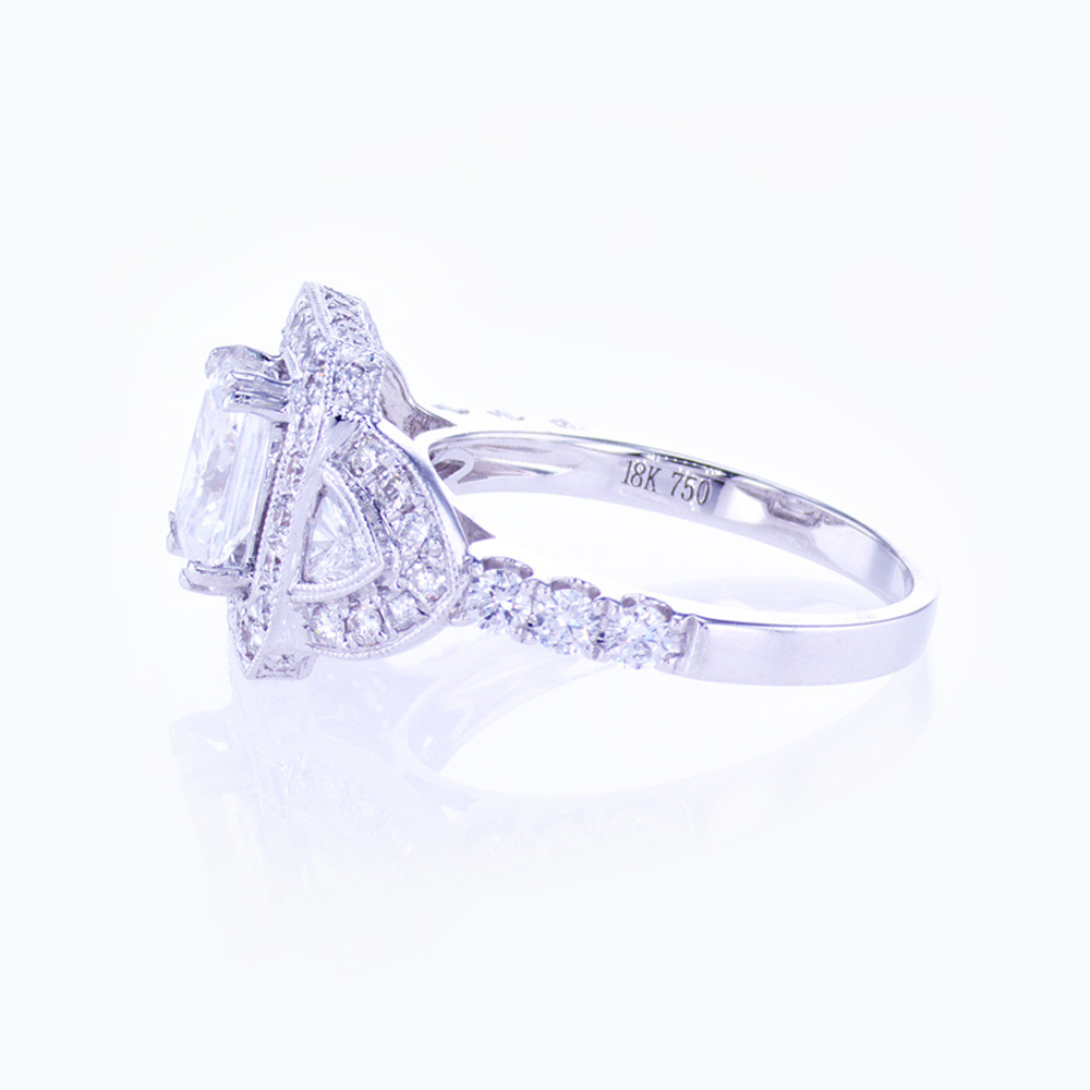 Dino Lonzano Art Deco inspired Engagement Ring