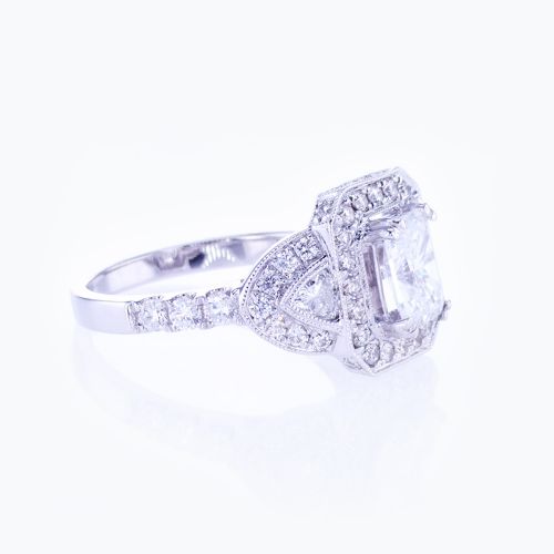 Dino Lonzano Art Deco inspired Engagement Ring