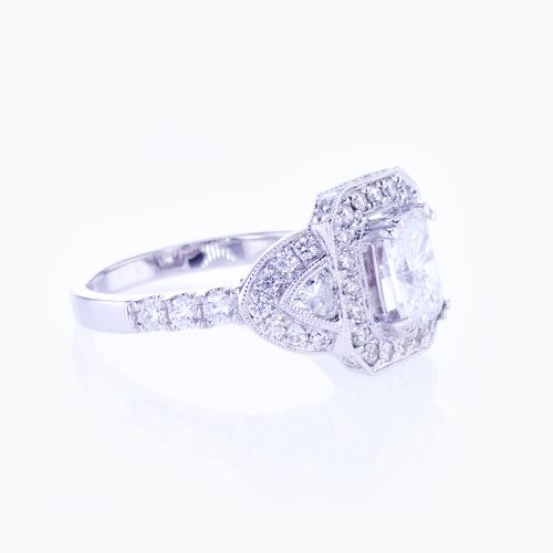 Dino Lonzano Art Deco inspired Engagement Ring