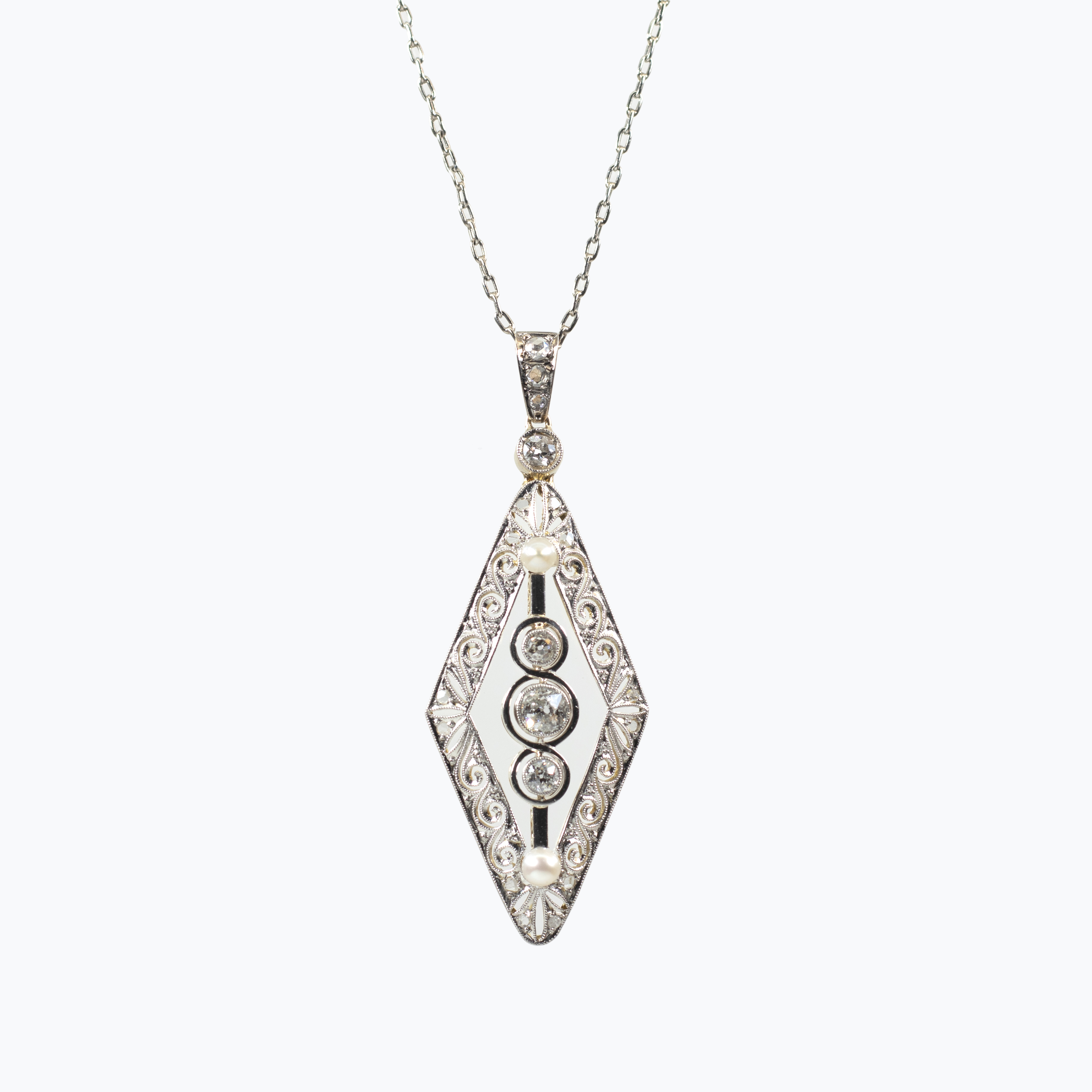 Art Deco Pendant IV Necklace – Pindi House Jewelry