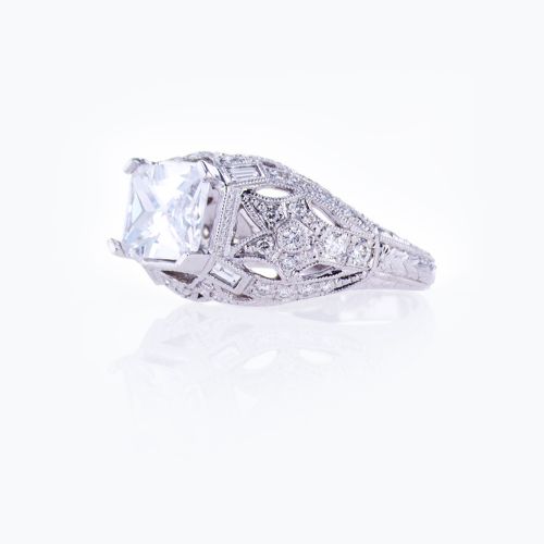 Dino Lonzano Art-deco Engagement Rings Setting