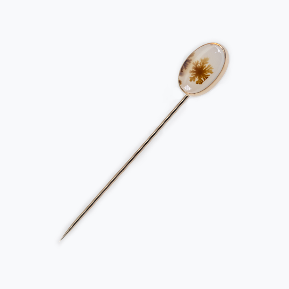 Translucent Agate Lapel Pin