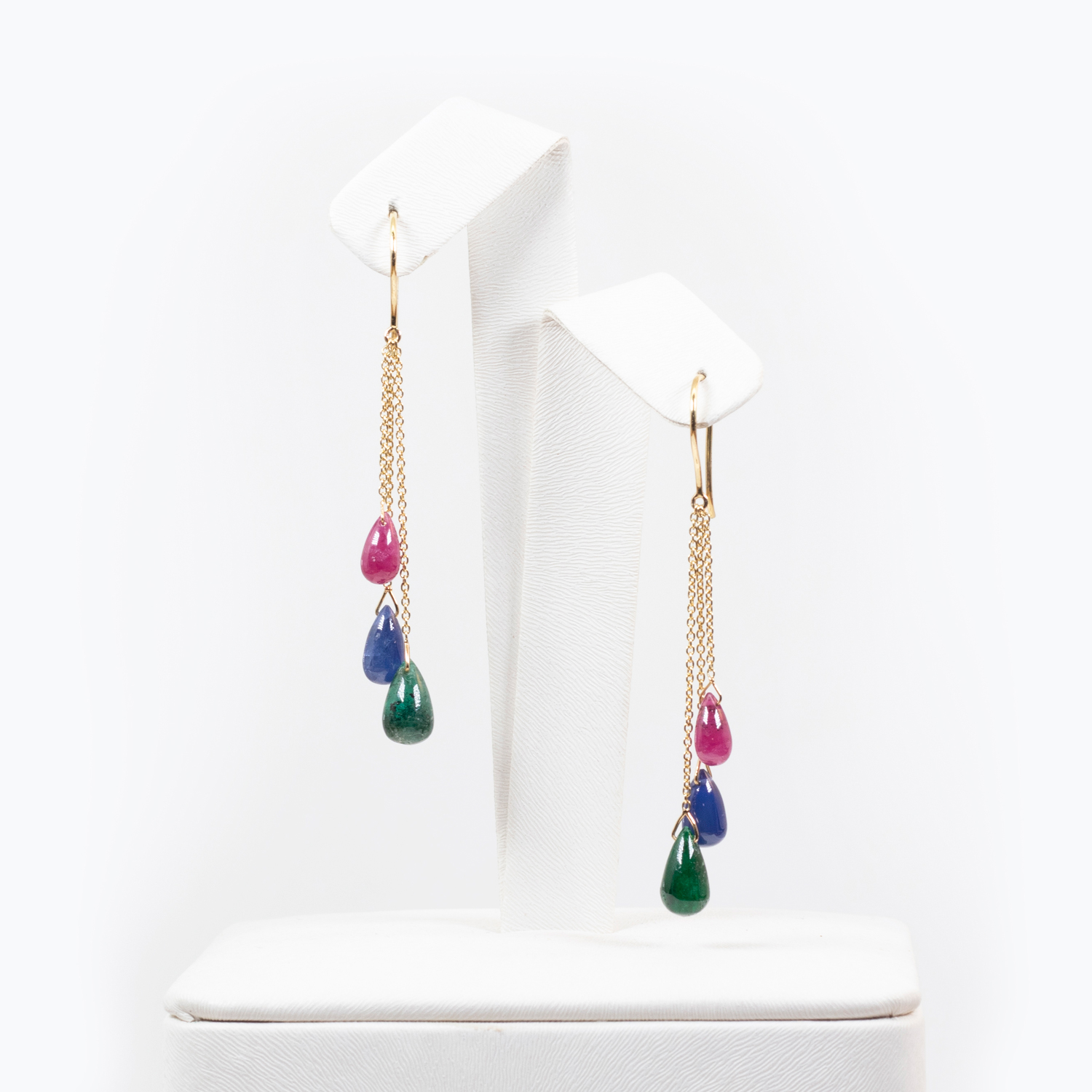 Mix Gemstone Dangle Earrings