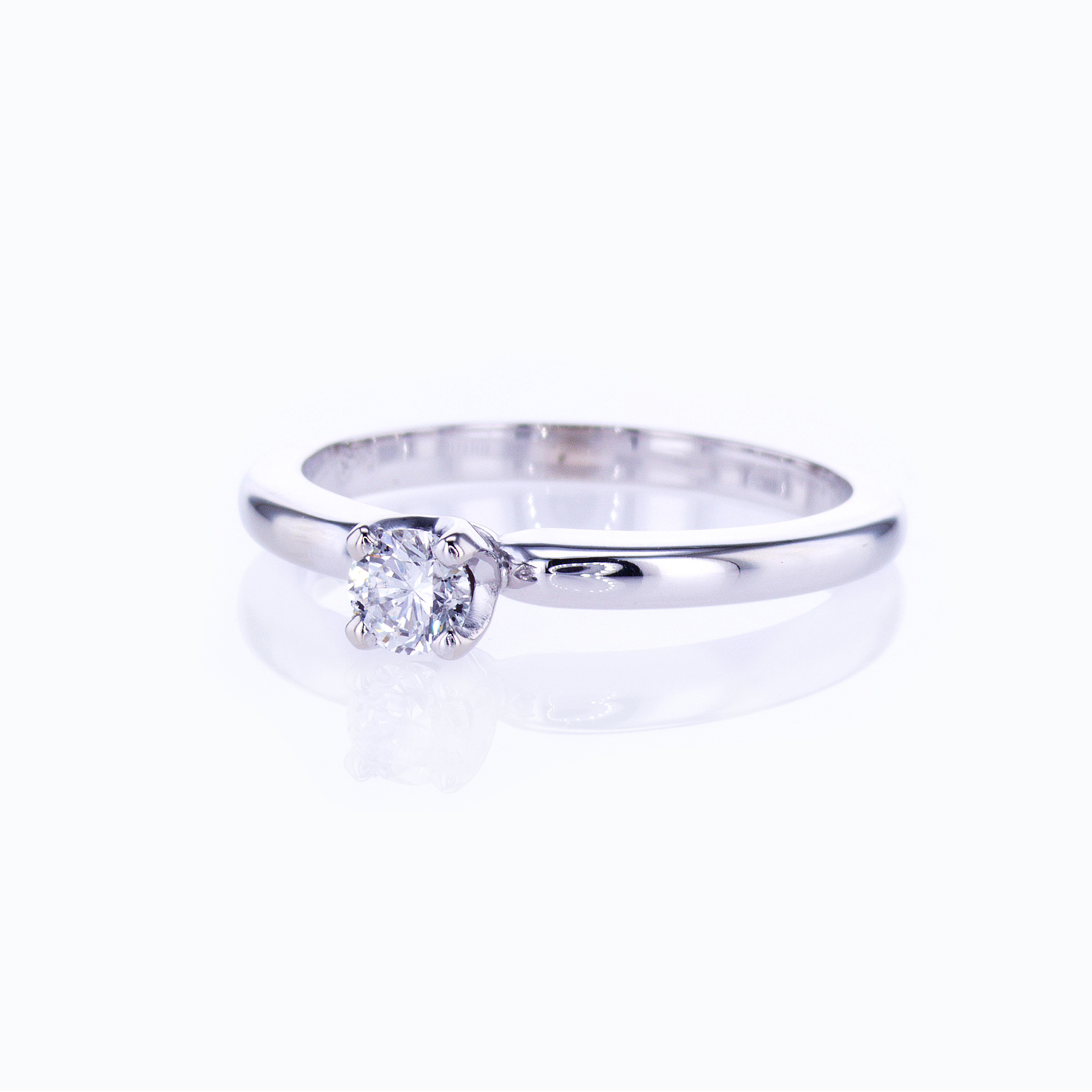 Solitaire Engagement Ring and Diamond Center Stone