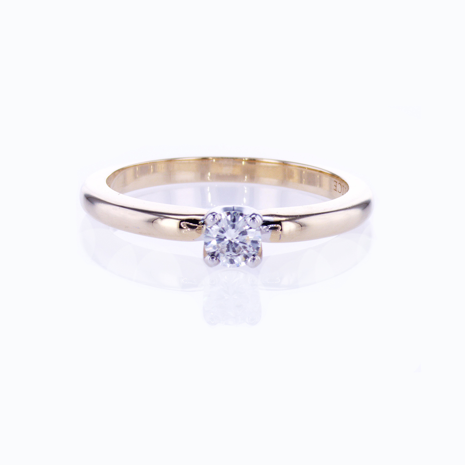 Preset Diamond Solitaire Engagement Ring