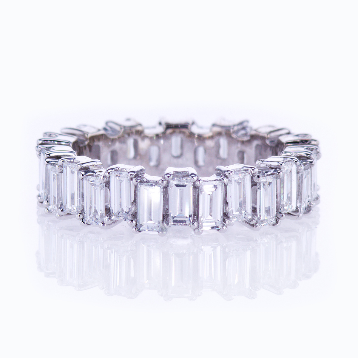 Dino Lonzano Baguette-cut Diamond Eternity Band