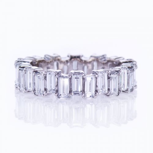 Dino Lonzano Baguette-cut Diamond Eternity Band