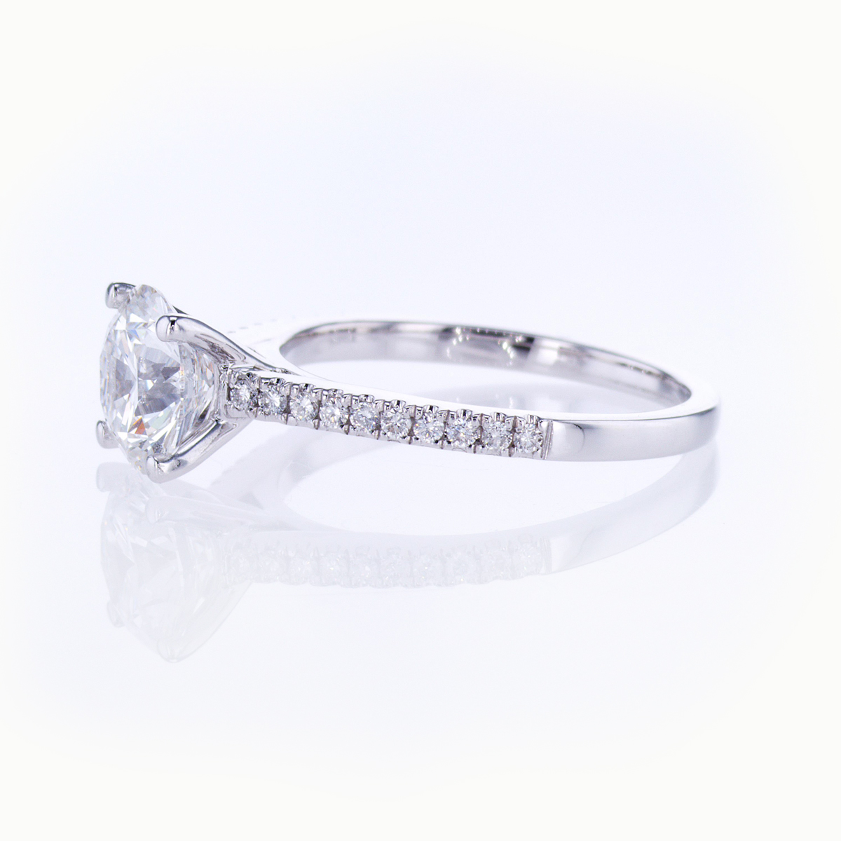 Dino Lonzano Accented Engagement Ring