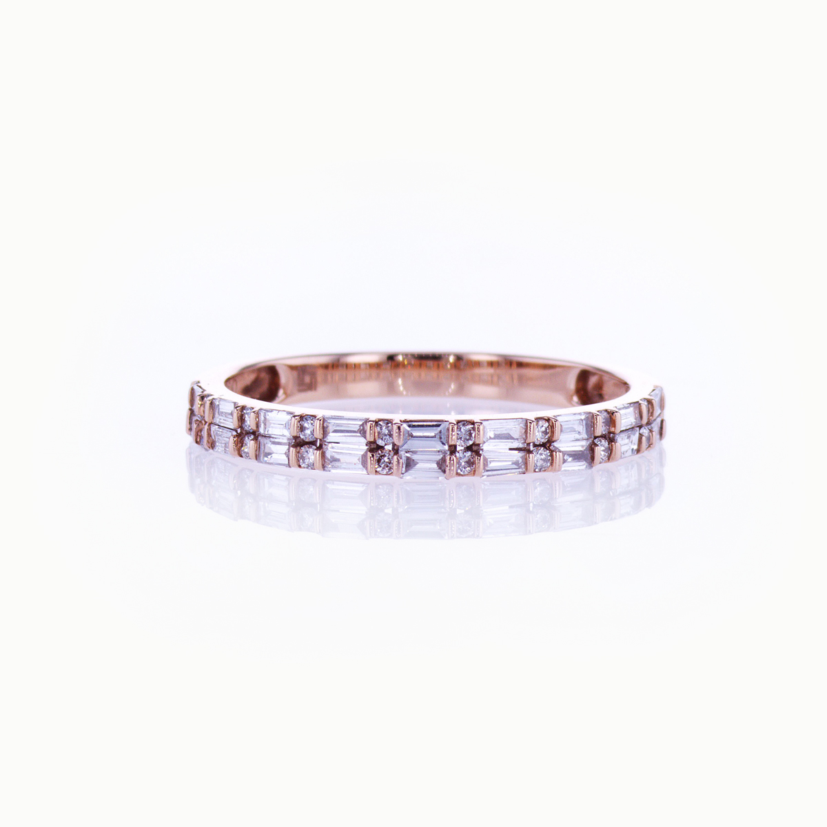 Double Row Diamond Band