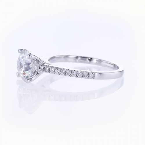 Dino Lonzano Accented Engagement Ring