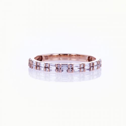 Double Row Diamond Band