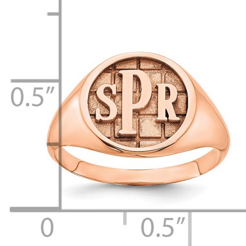 Custom Monogram Signet Ring