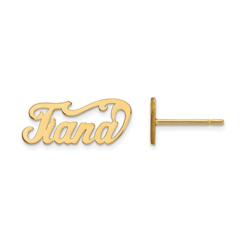 Custom Nameplate Stud Earring