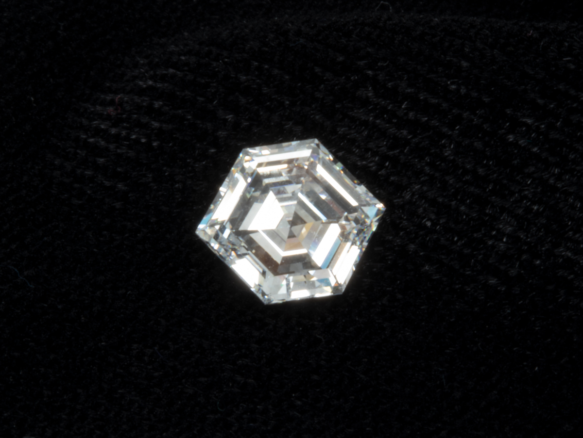 1.51 Carat Hexagonal Diamond, D, VS1