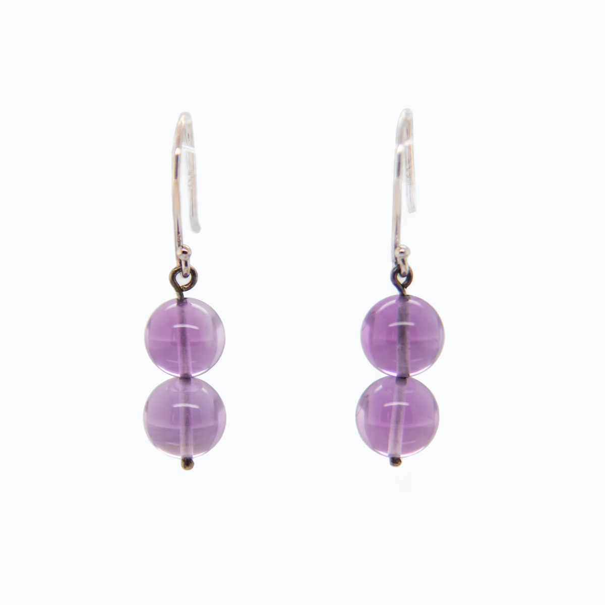 Amethyst Bubble Gum Dangle Earrings