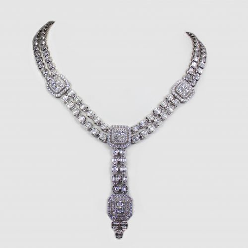 Marie Antoinette Chanel -inspired Natural Diamond Necklace.