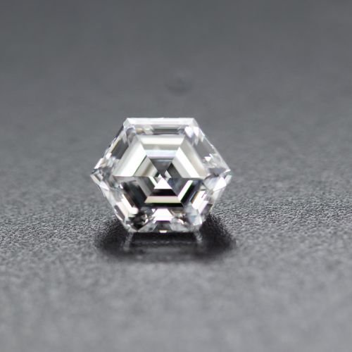 1.23 Carat Hexagonal Diamond, D, VVS2