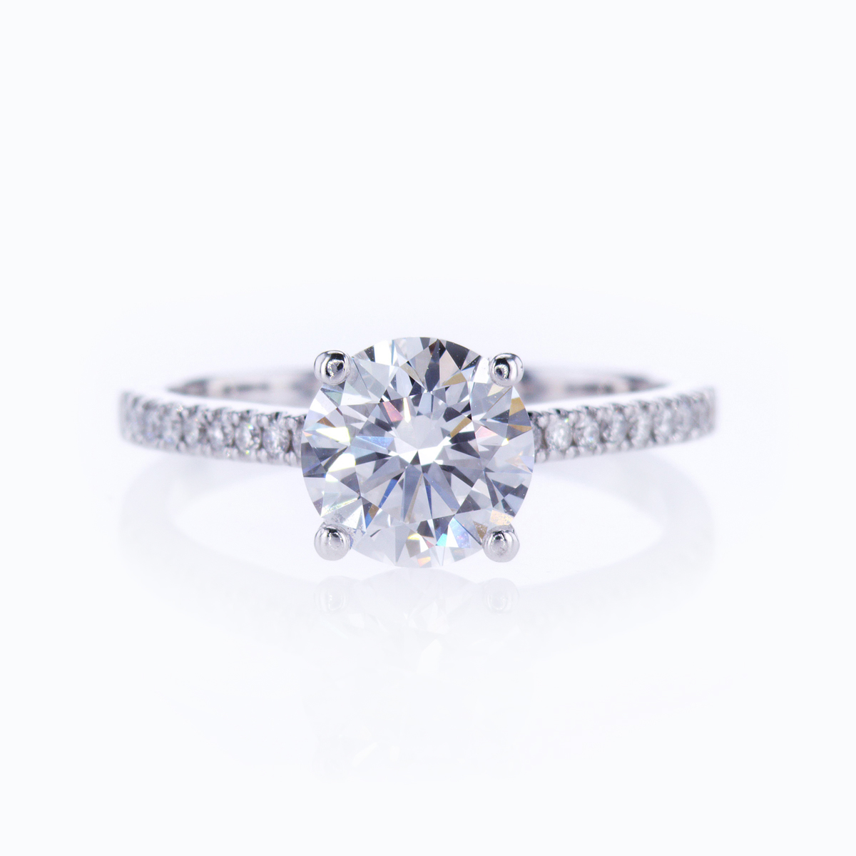 Dino Lonzano Accented Engagement Ring