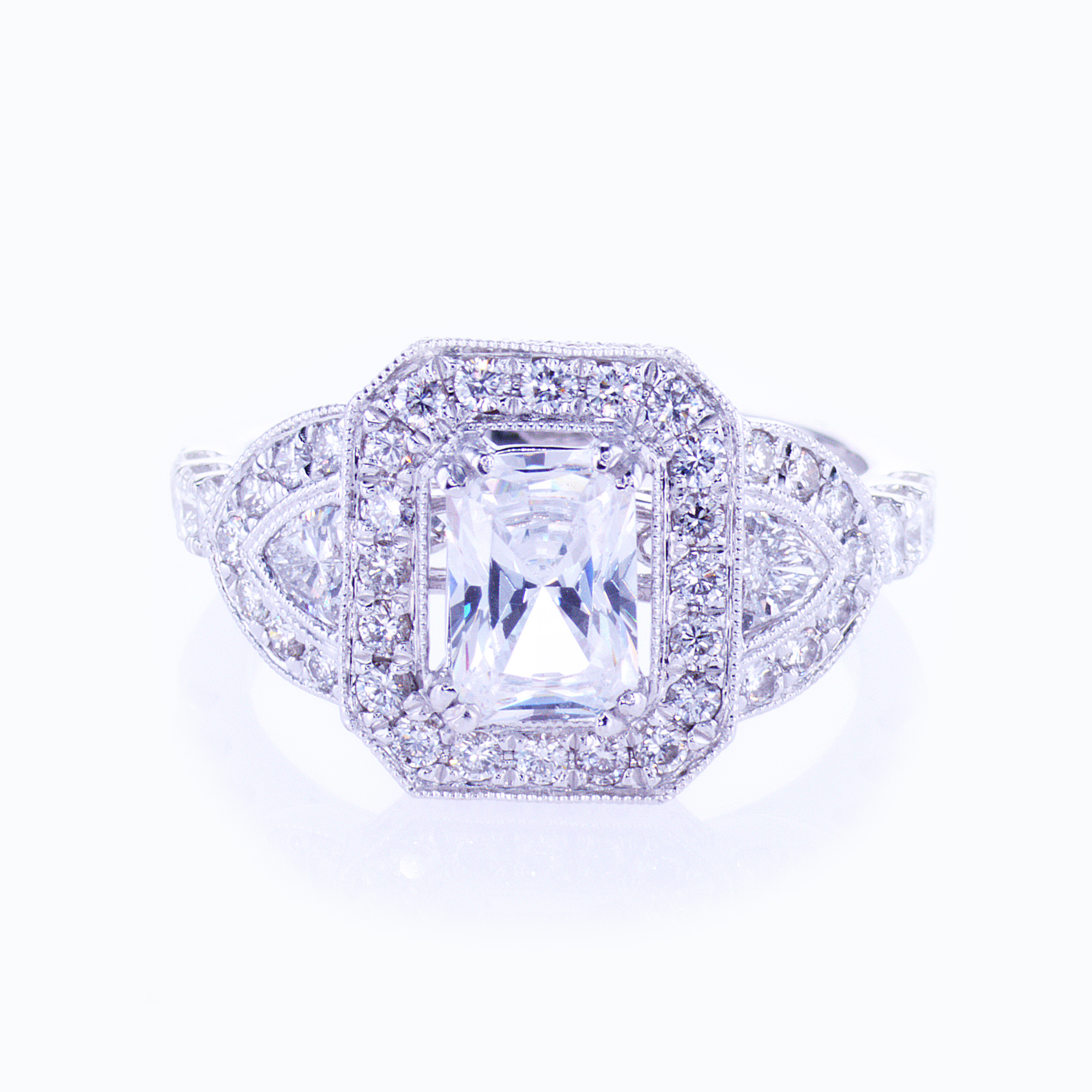 Dino Lonzano Art Deco inspired Engagement Ring