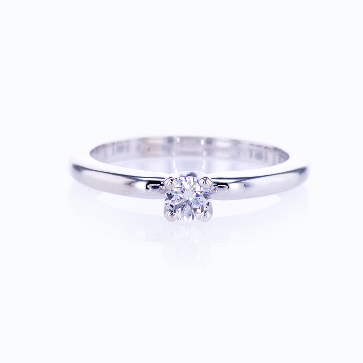 Solitaire Engagement Ring and Diamond Center Stone
