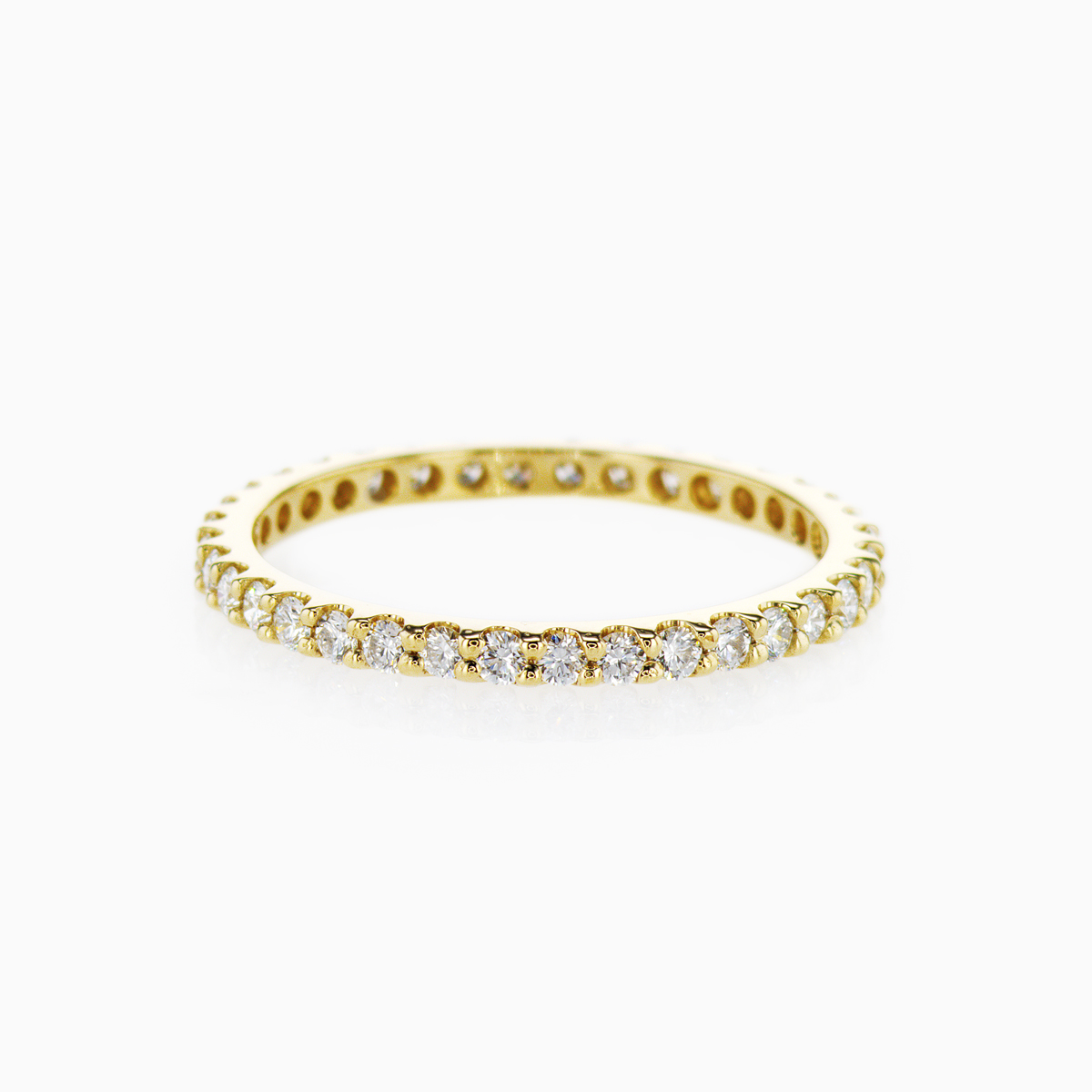 Eternity Half Curved Diamond Narrow Band - Bario Neal