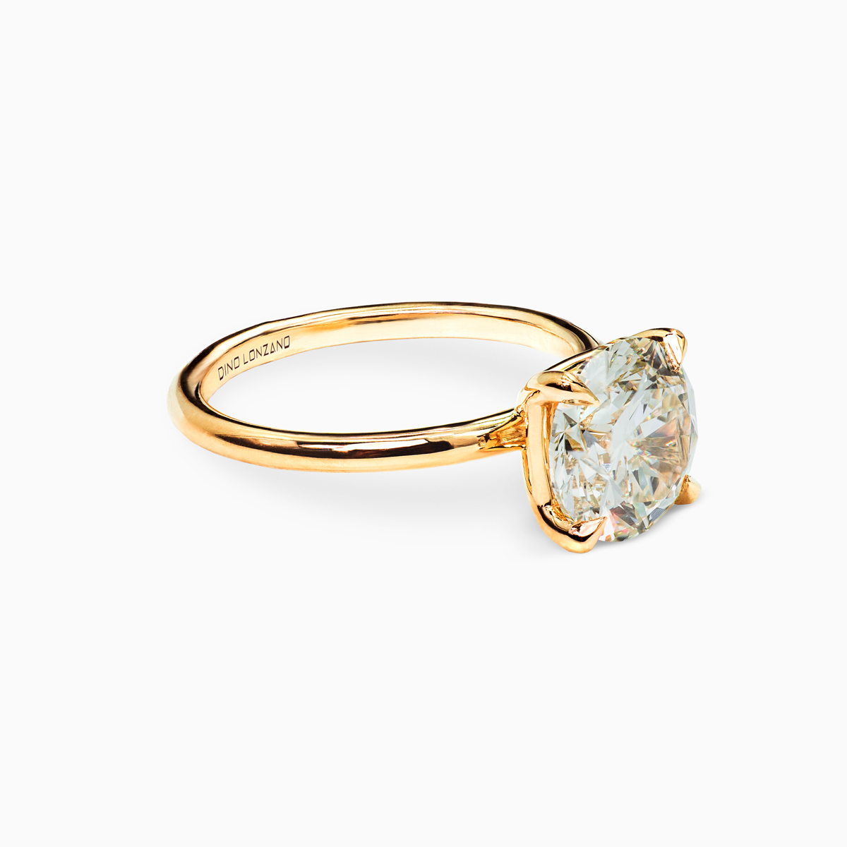 Dino Lonzano Signature Solitaire Engagement Ring with Lab-Grown Round Brilliant Diamond