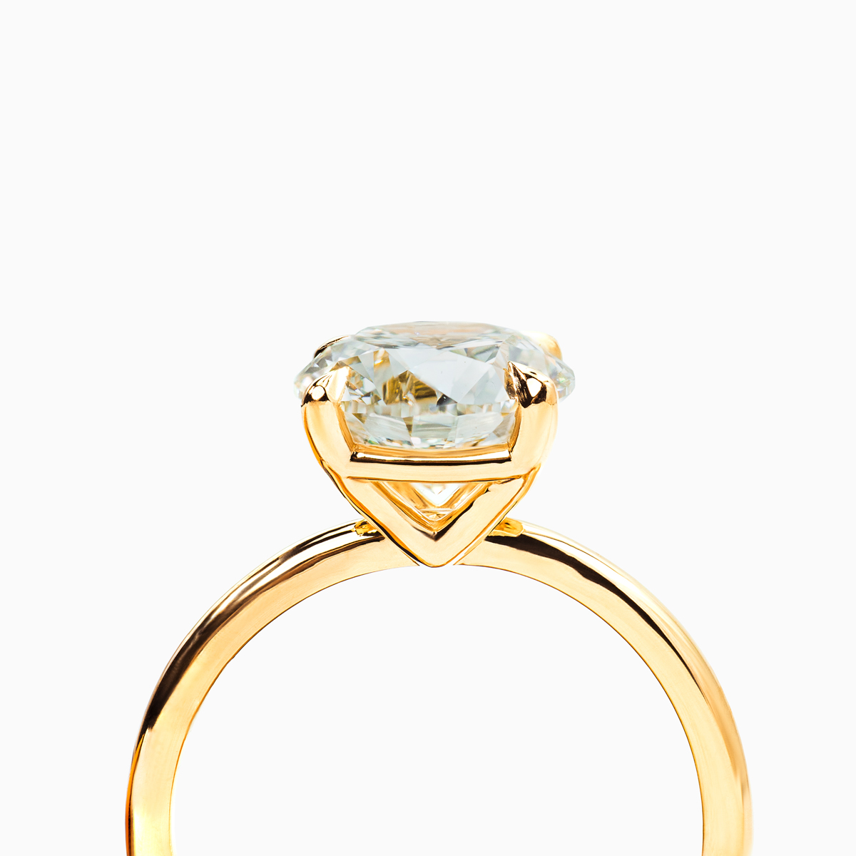 Dino Lonzano Signature Solitaire Engagement Ring with Lab-Grown Round Brilliant Diamond