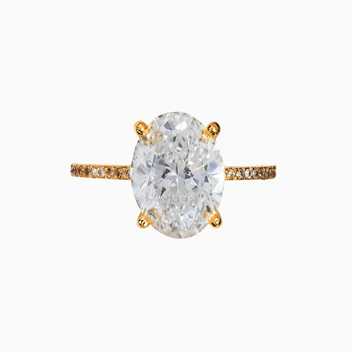 Dino Lonzano Signature Pave Engagement Ring