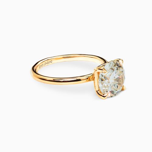 Dino Lonzano Signature Solitaire Engagement Ring with Lab-Grown Round Brilliant Diamond